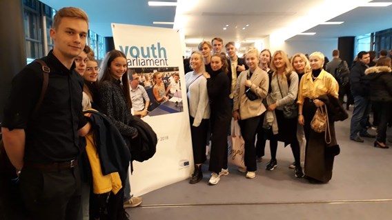 Deltagelse i Youth Parliament , Bruxelles, 2018.jpg